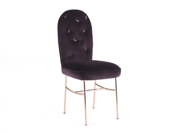 TTEMIC - Upholstered velvet chair by JCP UNIVERSE - view 2